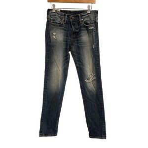 Abercrombie & Fitch Distressed Classic Taper Blue Jeans Size 29x30 Pre-owned